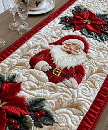 Santa Workshop Quilted Table Runner