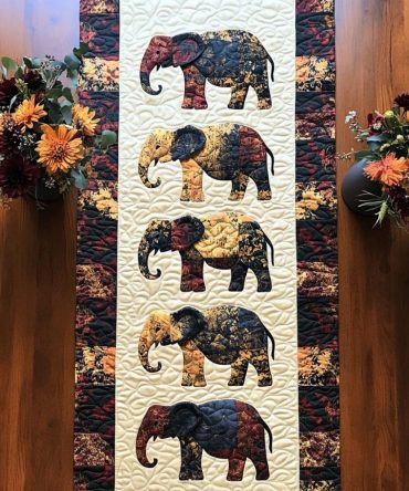 Savanna Guardian Quilted Table Runner