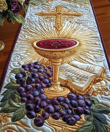 Scripture And Spirit Quilted Table Runner