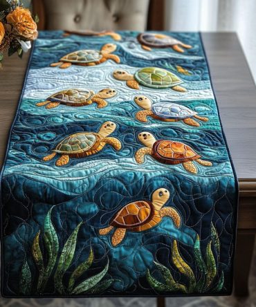 Sea Guardian Quilted Table Runner
