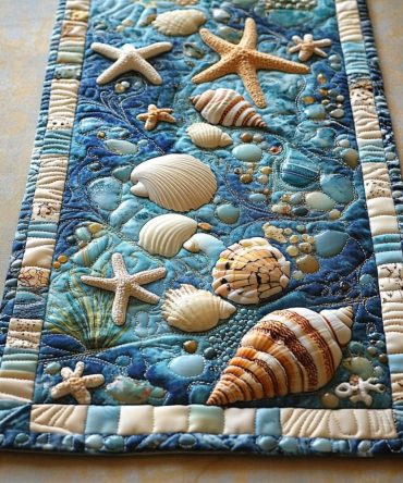 Sea Star Quilted Table Runner