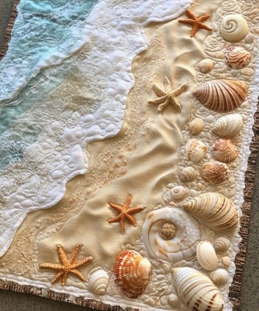Seashell Dream Quilted Table Runner