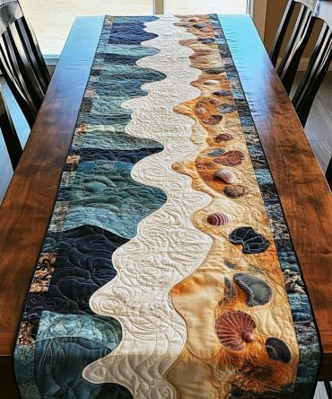 Seaside Bliss Quilted Table Runner