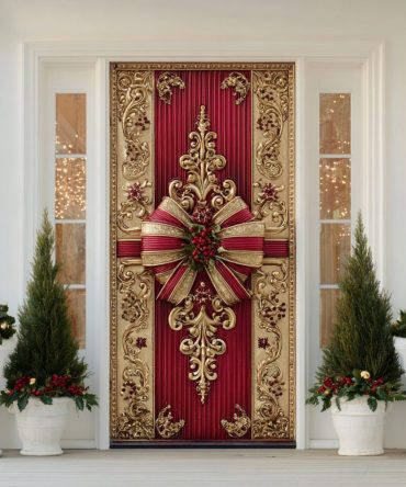 Season Sparkle Quilted Door Cover