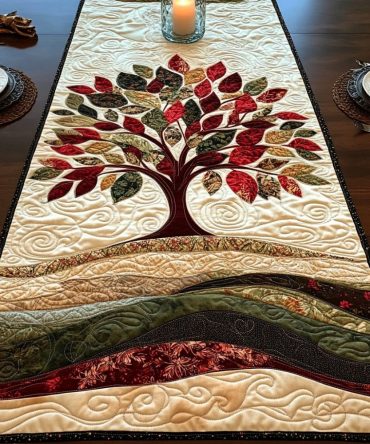 Seasons Alive Quilted Table Runner