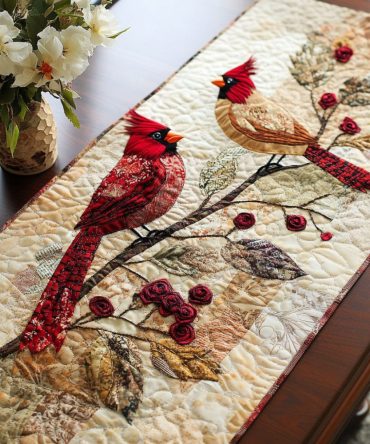 Serene Companionship Quilted Table Runner