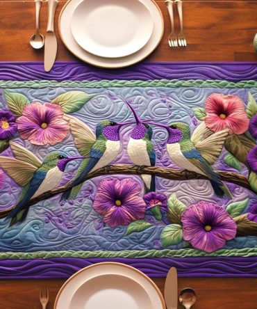 Serenity Flight Quilted Table Runner