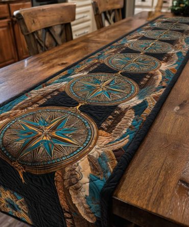 Shadow Navigator Quilted Table Runner