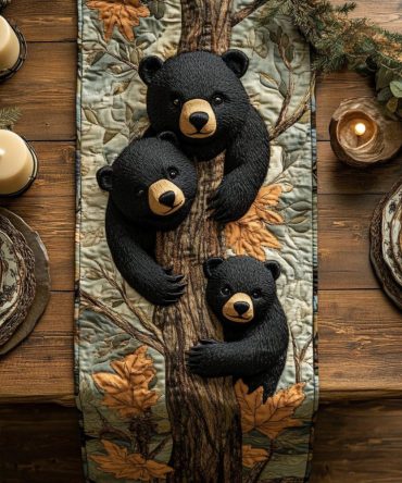 Shadow Paws Quilted Table Runner