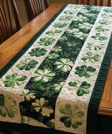 Shamrock Haven Quilted Table Runner