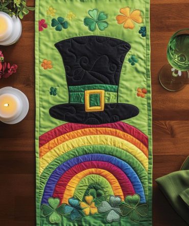 Shamrock Spark Quilted Table Runner