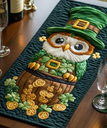 Shamrock Spirit Quilted Table Runner