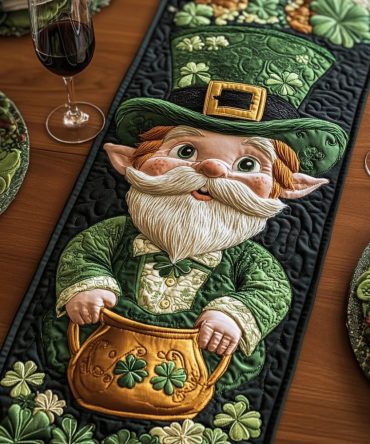 Shamrock Trail Quilted Table Runner