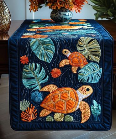 Shell Haven Quilted Table Runner