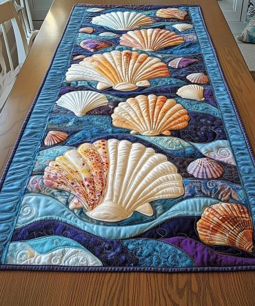 Shell Magic Quilted Table Runner