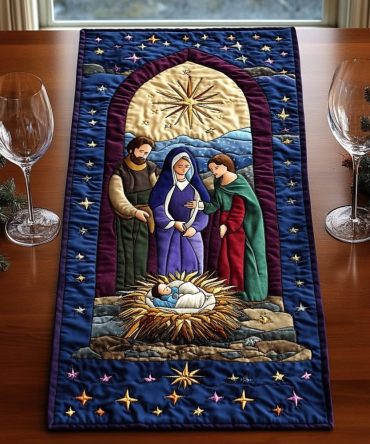 Shepherd Blessing Quilted Table Runner
