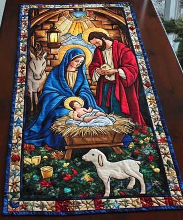 Shepherd Wonder Quilted Table Runner