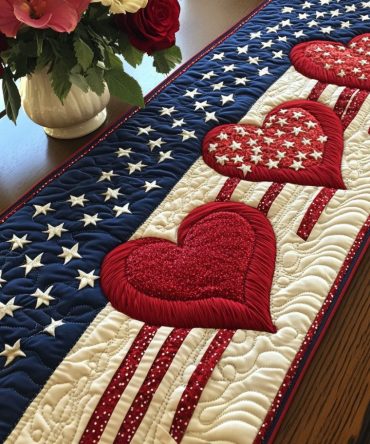 Shining Unity Quilted Table Runner