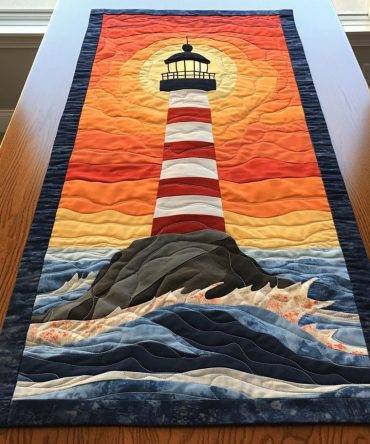 Shore Beacon Quilted Table Runner