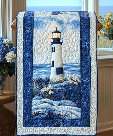Shoreline Glow Quilted Table Runner