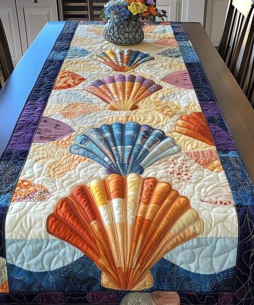 Shoreline Glow Quilted Table Runner