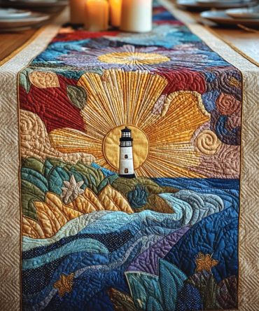 Silent Light Quilted Table Runner
