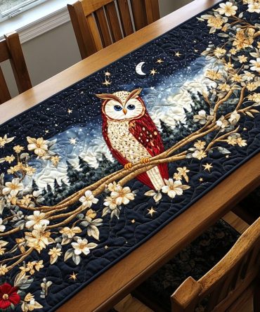 Silent Wings Quilted Table Runner