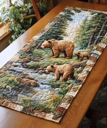Silent Woods Quilted Table Runner