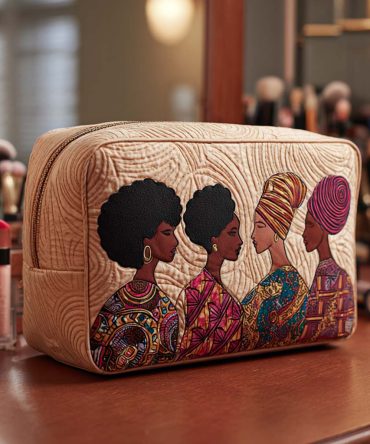 Sisterhood Charm Quilted Makeup Bag