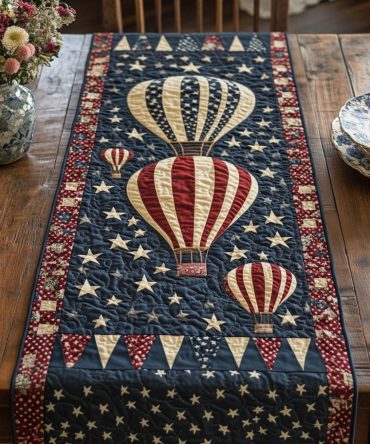 Sky High Freedom Quilted Table Runner