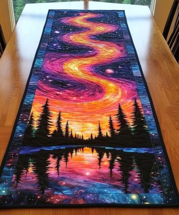 Sky Whisper Quilted Table Runner