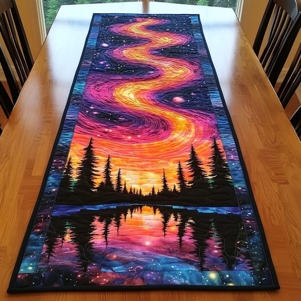 Sky Whisper Quilted Table Runner