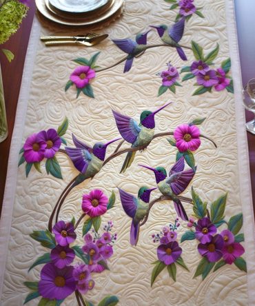 Skyward Flight Quilted Table Runner