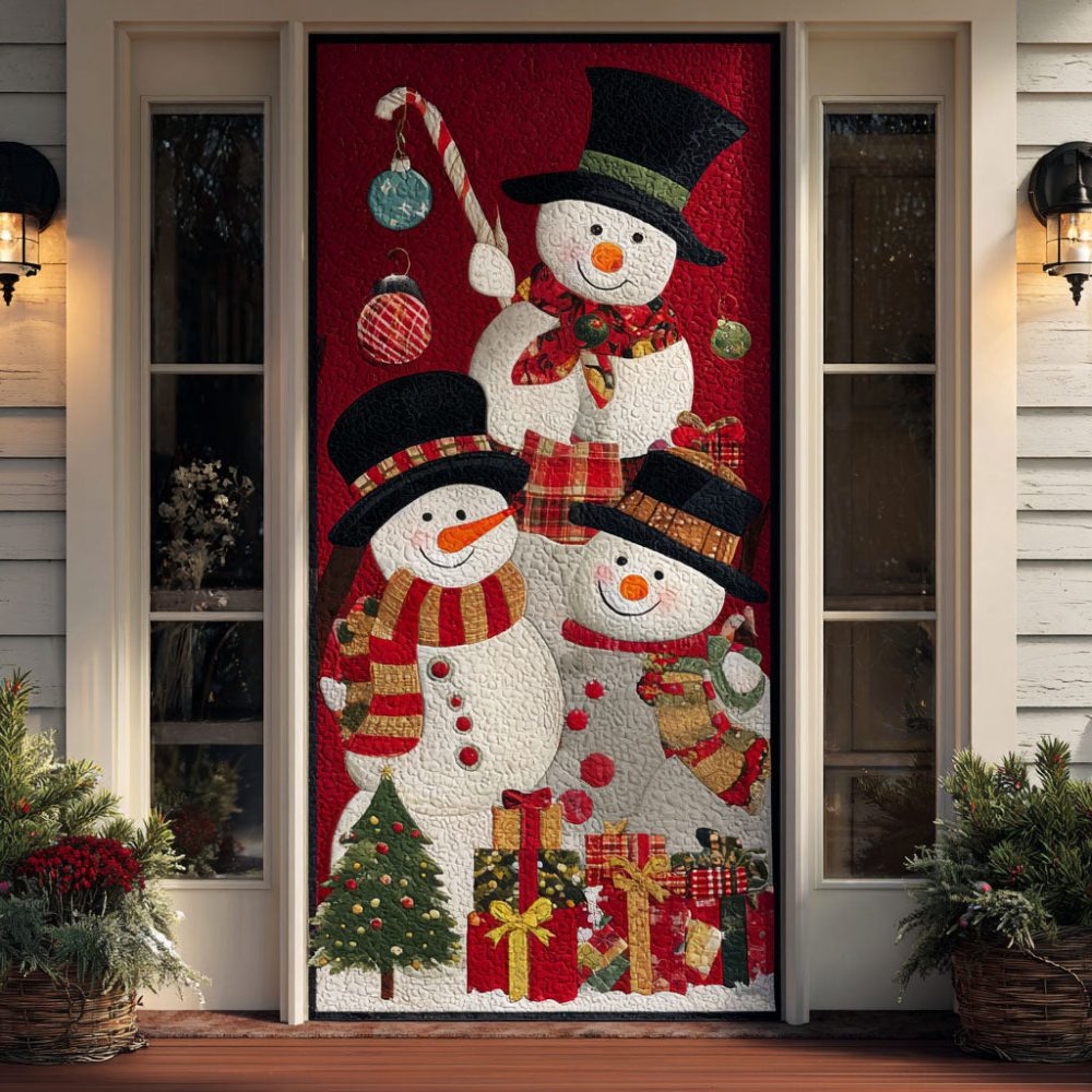 Snuggle Snow Quilted Door Cover