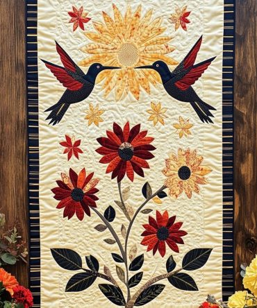 Soaring Delight Quilted Table Runner