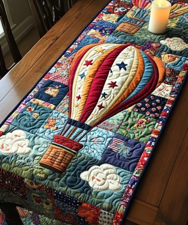 Soaring Skies Quilted Table Runner