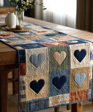 Soft Affection Quilted Table Runner