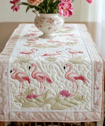 Soft Elegance Quilted Table Runner
