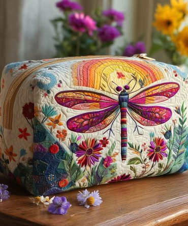 Soft Flight Quilted Makeup Bag