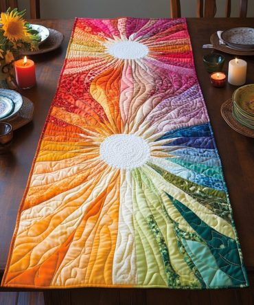 Solar Serenity Quilted Table Runner