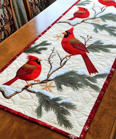 Solstice Serenade Quilted Table Runner