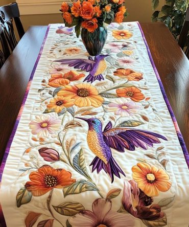 Songbird Charm Quilted Table Runner