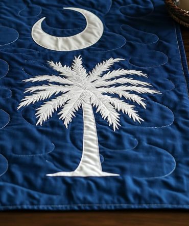 South Carolina Flag Quilted Table Runner