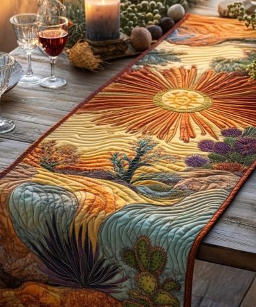 Southwest Sunset Quilted Table Runner