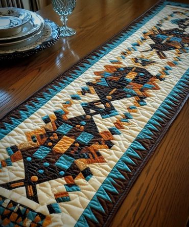 Southwest Symmetry Quilted Table Runner