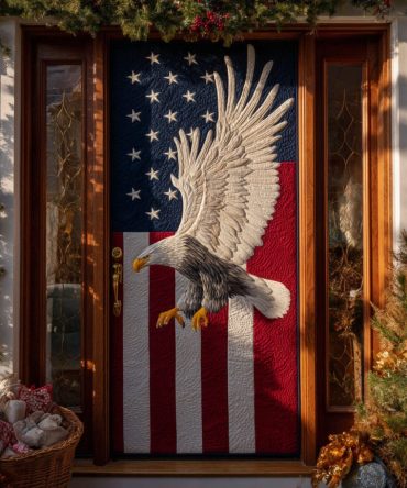 Sovereign Eagle Quilted Door Cover