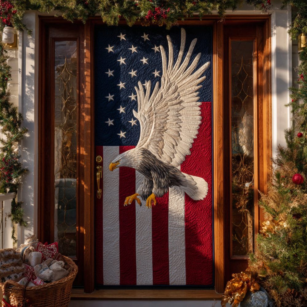 Sovereign Eagle Quilted Door Cover