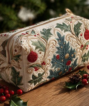 Sparkle Lights Quilted Makeup Bag