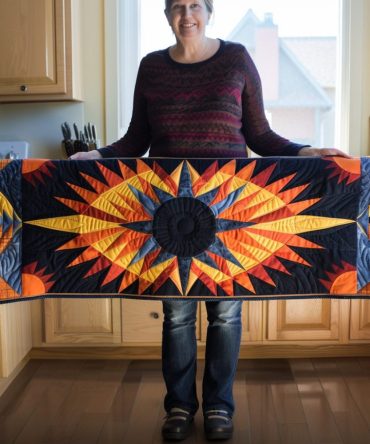 Spirit Of The Tribe Quilted Table Runner