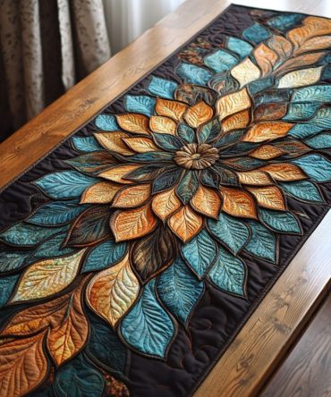 Spiritual Whirl Quilted Table Runner